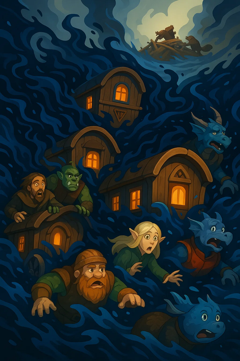 Mage Wagons, trying to hold back the tide of Aura
