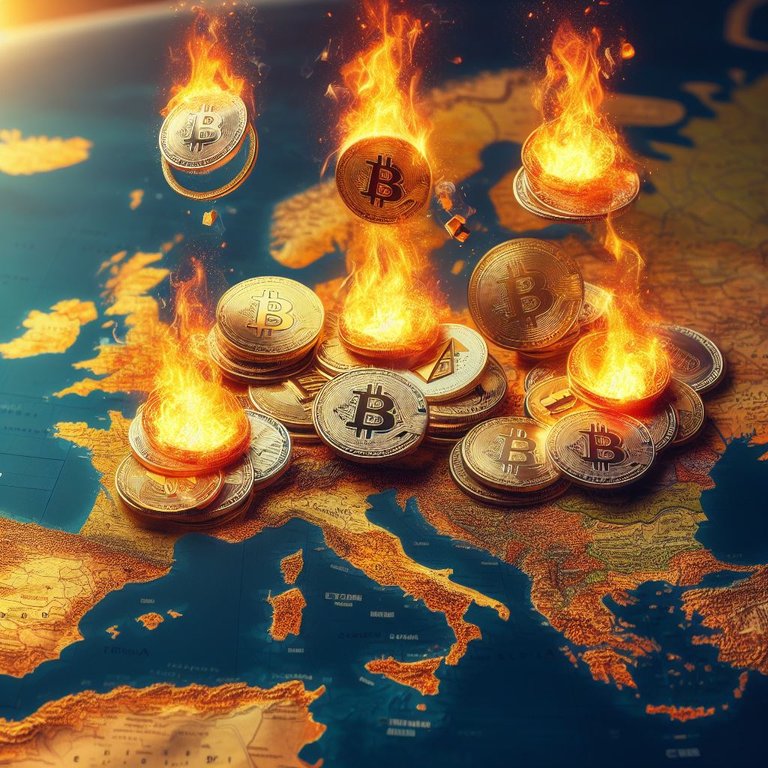 Is Crypto under fire in the EU?  ---  Image generated with AI