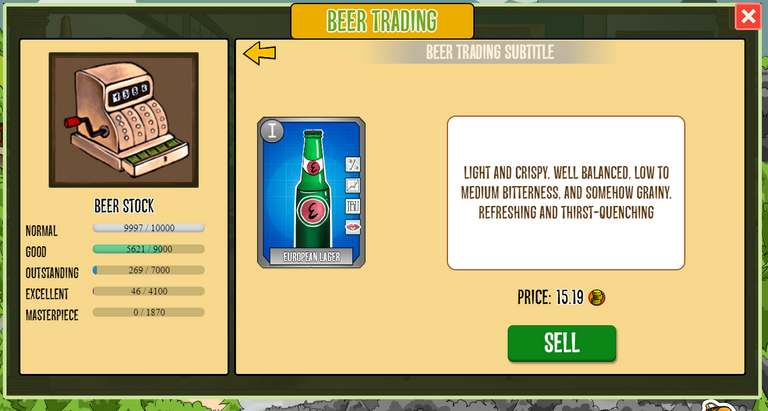 Bier verkaufen
