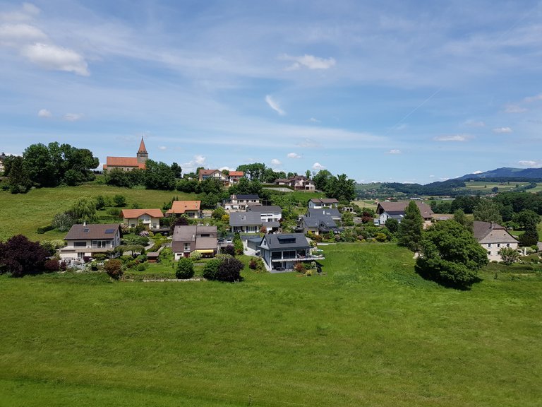 Vue sur la ville de Grange depuis Grange