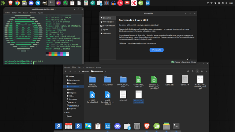 #ViernesDeEscritorio, Linux Mint 21.2 “Victoria” con edición Cinnamon y Software de Captura de Pantalla Flameshot. ESP/EN.