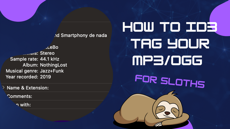 How to ID3 tag you music, for Sloths