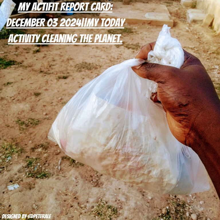 My Actifit Report Card: December 03 2024||My today activity cleaning the planet.