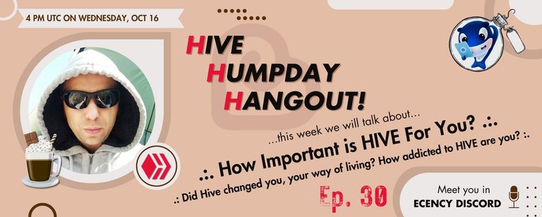 How Important is HIVE For You? .:. Hive Humpday Hangout Ep.30 (Wednesday, October 16th, 4 PM UTC)