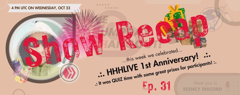 Quiz Time!!! .:. Recap of Hive Humpday Hangout Ep.31 + HHHLive Show Recording