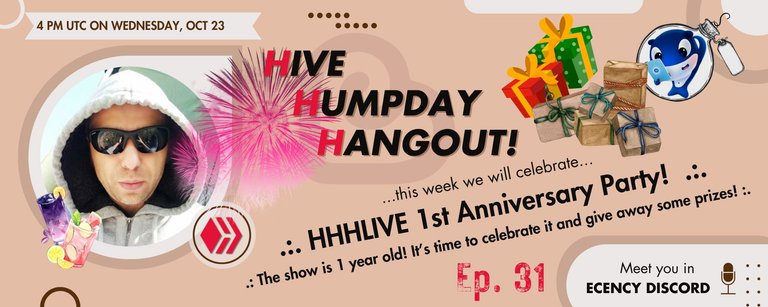 HHHLIVE 1st Anniversary Party! .:. Hive Humpday Hangout Ep.31 (Wednesday, October 23rd, 4 PM UTC)