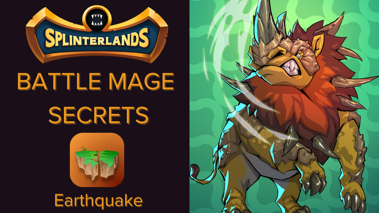  BATTLE MAGE SECRETS [ENG/PT-BR] Splinterlands - RULESET: Earthquake