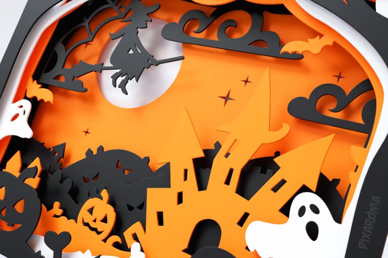 3 Halloween Shadowbox 3D Layered SVG Cut File Preview.jpg