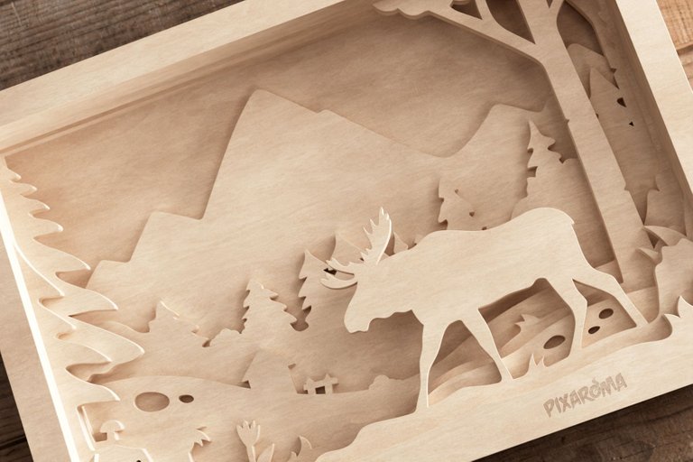 4 Moose 3D Layered SVG Cut File Preview.jpg