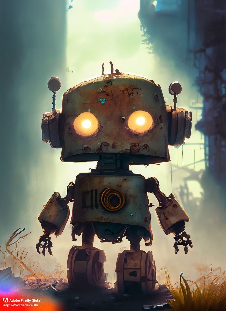 Firefly_Cute+robot, rusty, forgotten in a lost world , morning light, dramatic and sad, masterpiece_art,nostalgic,beautiful,concept_art,fantasy,digital,painting,oil_paint,beautiful,oil_paint_48249.jpg