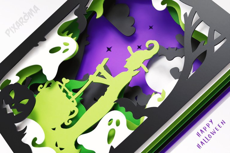 2 Halloween Wall Art 3D Layered SVG Cut File Preview 3.jpg