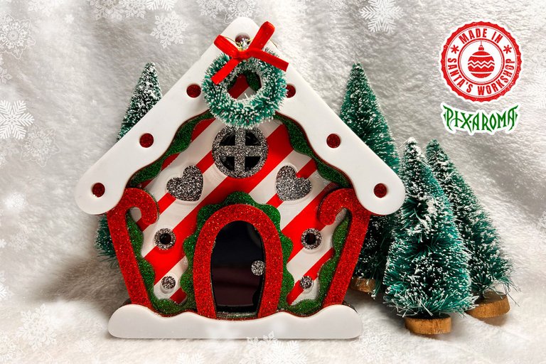 1 Cute Christmas House - 3D Layered Cut File V6 Preview 14.jpg