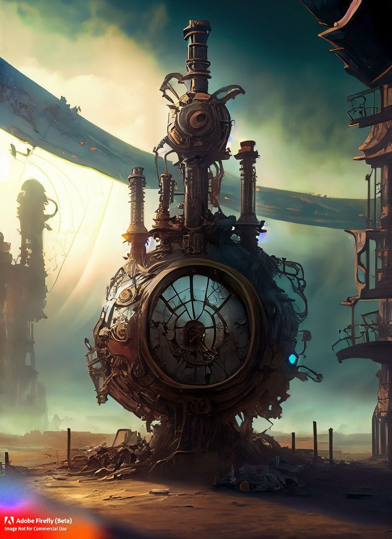 Firefly_steampunk+artefact forgotten in a lost futuristic world, morning light, dramatic and sad, masterpiece_art,nostalgic,beautiful,concept_art,fantasy,digital,painting,oil_paint,beautiful,oil_paint,steampunk_60320.jpg