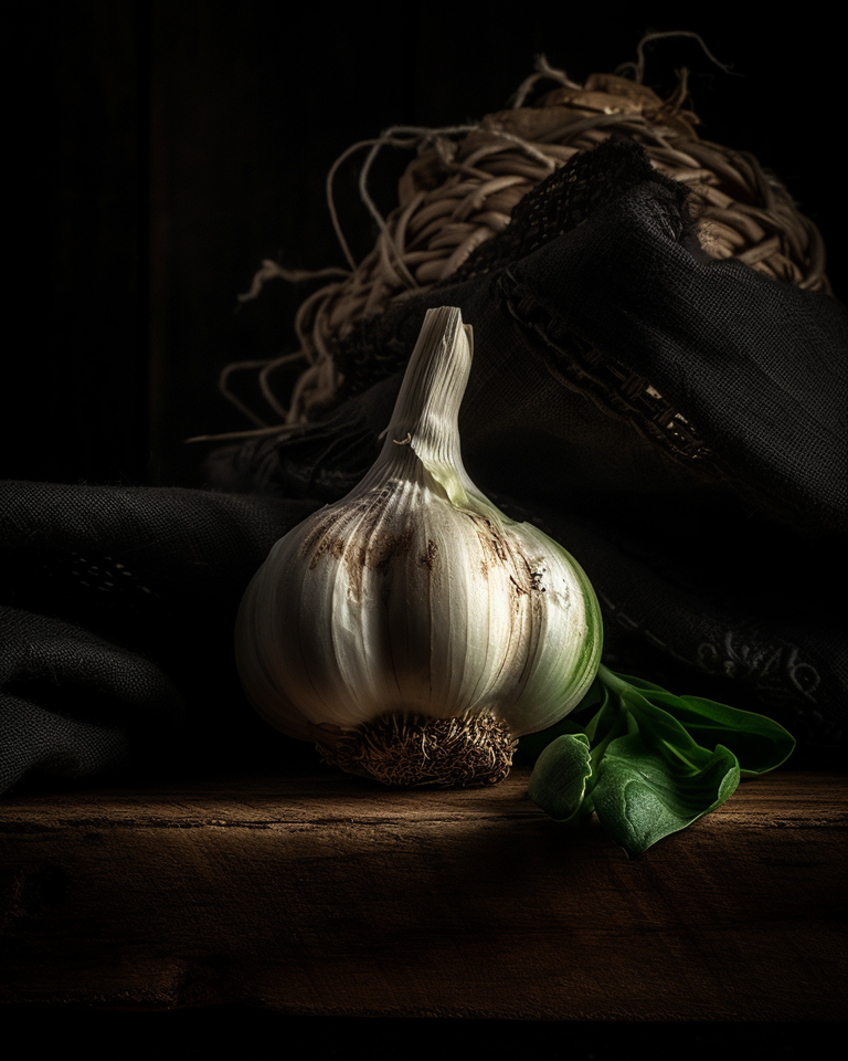 pixaroma_The_photograph_features_a_single_garlic_bulb_positione_4dcbbb84-5cbd-4d8a-a7e0-54e2a3fff4e1.png