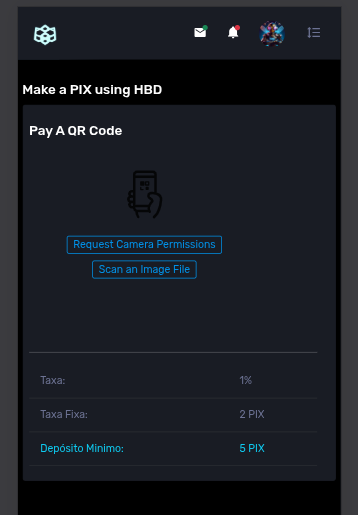 Open Pixbee Pay Pix page