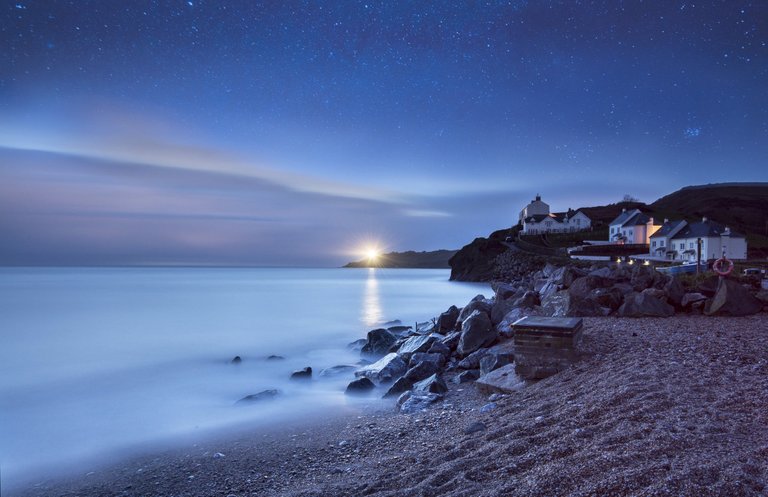 Sea Lighthouse Home Night Stars Beach.jpg