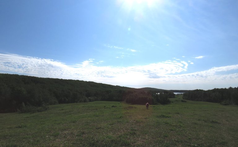 interesting clouds over lake viewed from hilltop.JPG