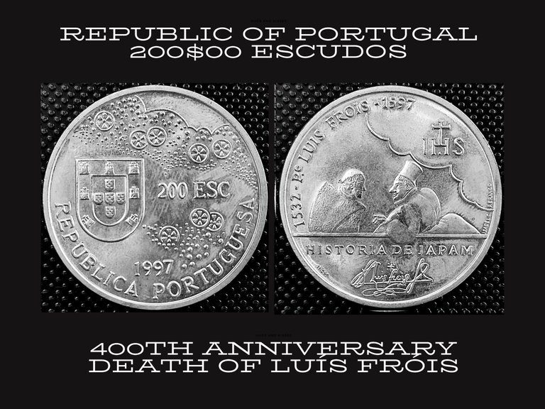 Commemorative Coin: Republic of Portugal - 400th Anniversary Death of Luís Fróis