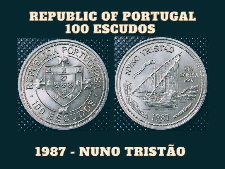 Republic of Portugal - Golden Age of Portugese Discoveries - Nuno Tristão [SILVER]