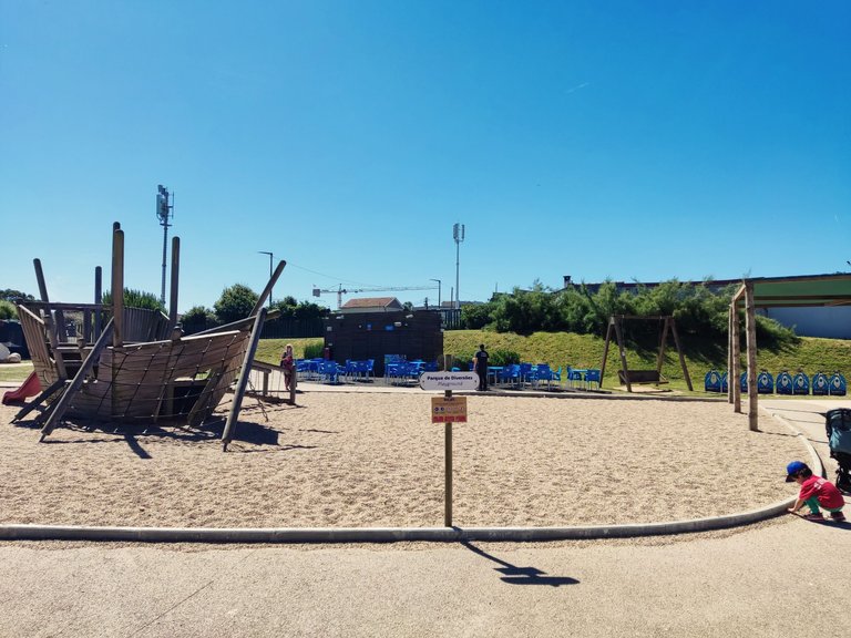 Boat shaped playground