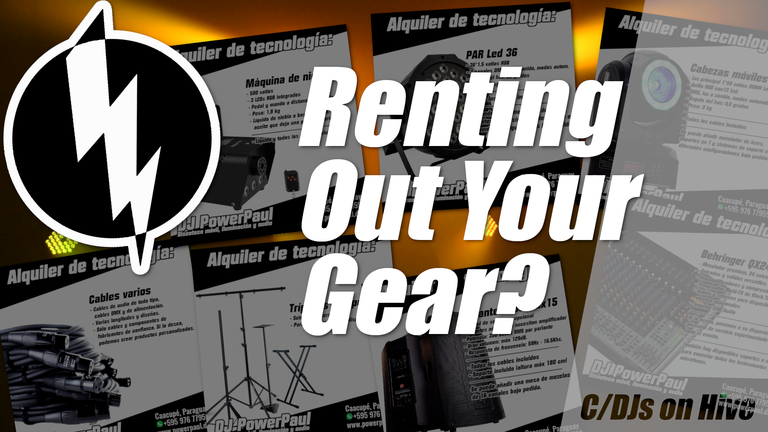[ENG/DEU] Increase Your Income as a DJ/Musician by Renting Out Your Gear?