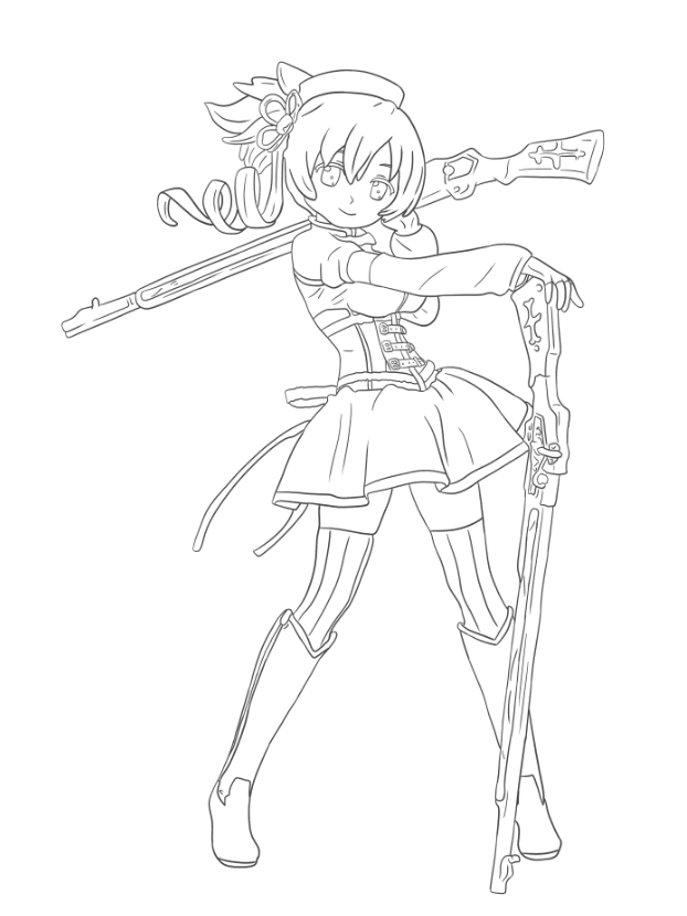 Mami Tomoe 140923 lineart.PNG