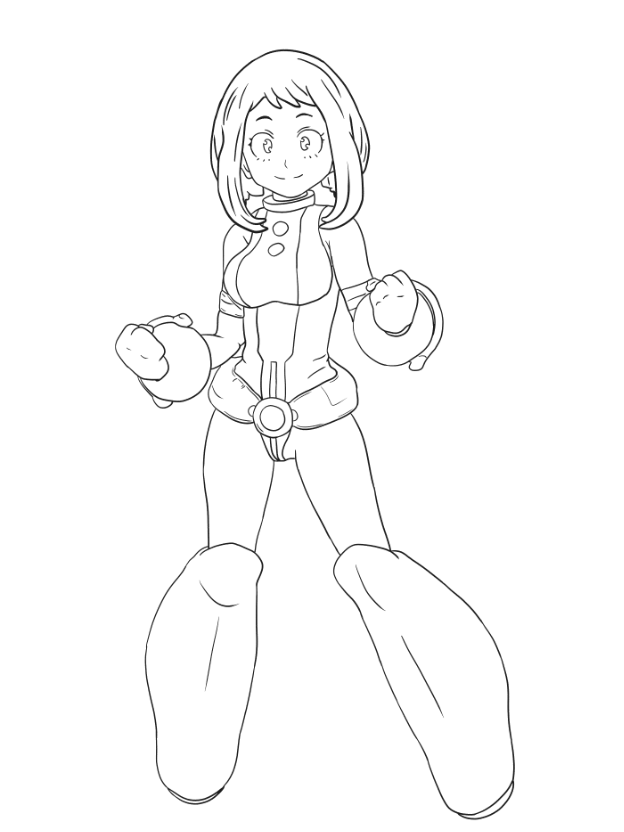 Uraraka lineart.PNG