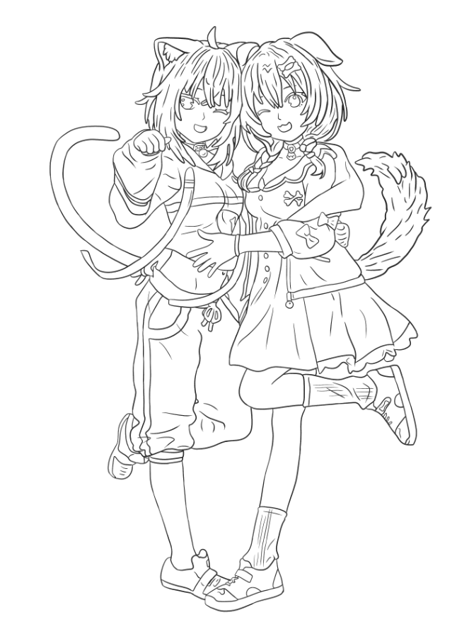 Okayu y Korone 031023 lineart.PNG