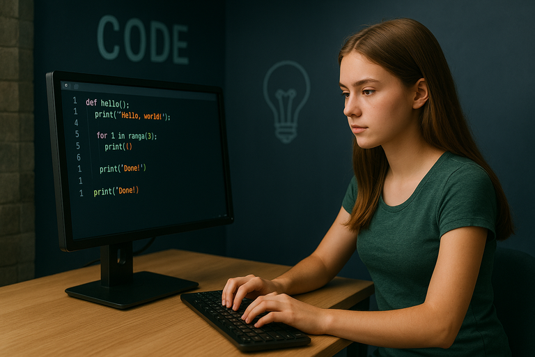 Children Learning How To Code Early