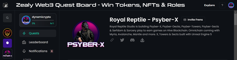 Web3 Community Reward Campaign for Royal Reptile - Psyber-X