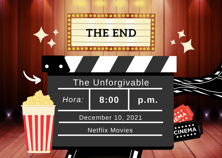 Invitación Noche de Películas Animada Cine Negro y Rojo (2).png