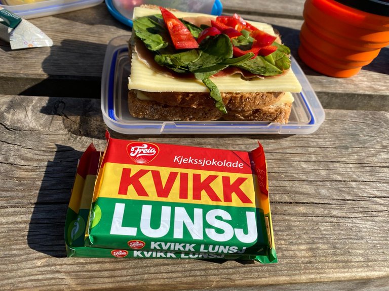 The Kvikk Lunsj is a classic on any Norwegian hike.