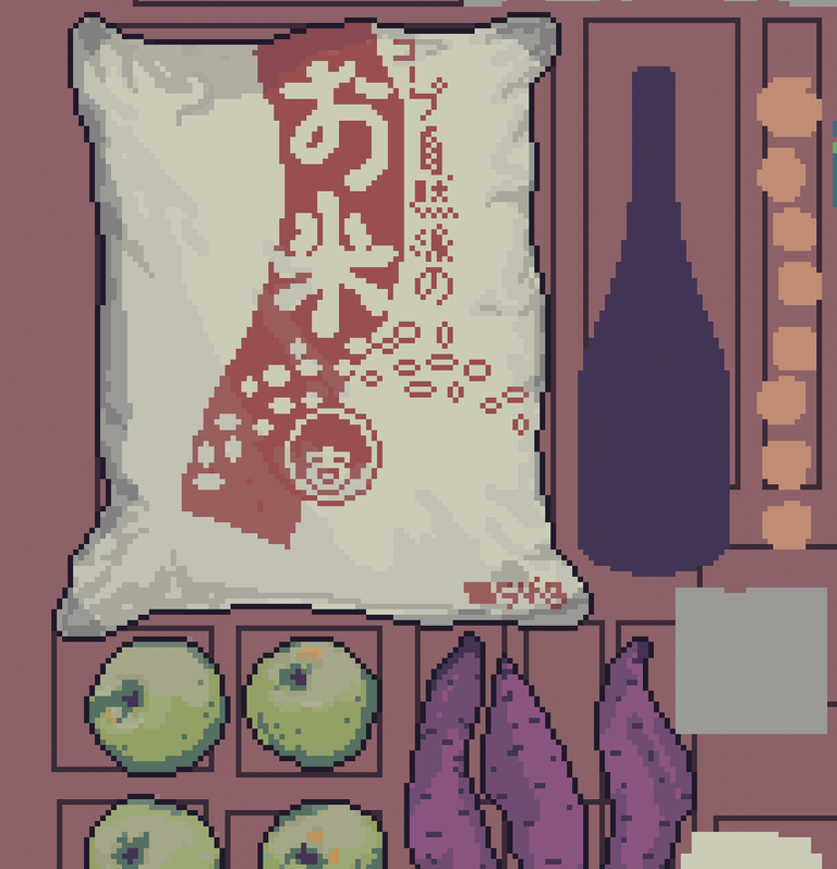 Close-up of rice bag with proper shading