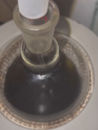 The Rosemary Tincture being set in distillation Train, to obtain the Pure Alcohol