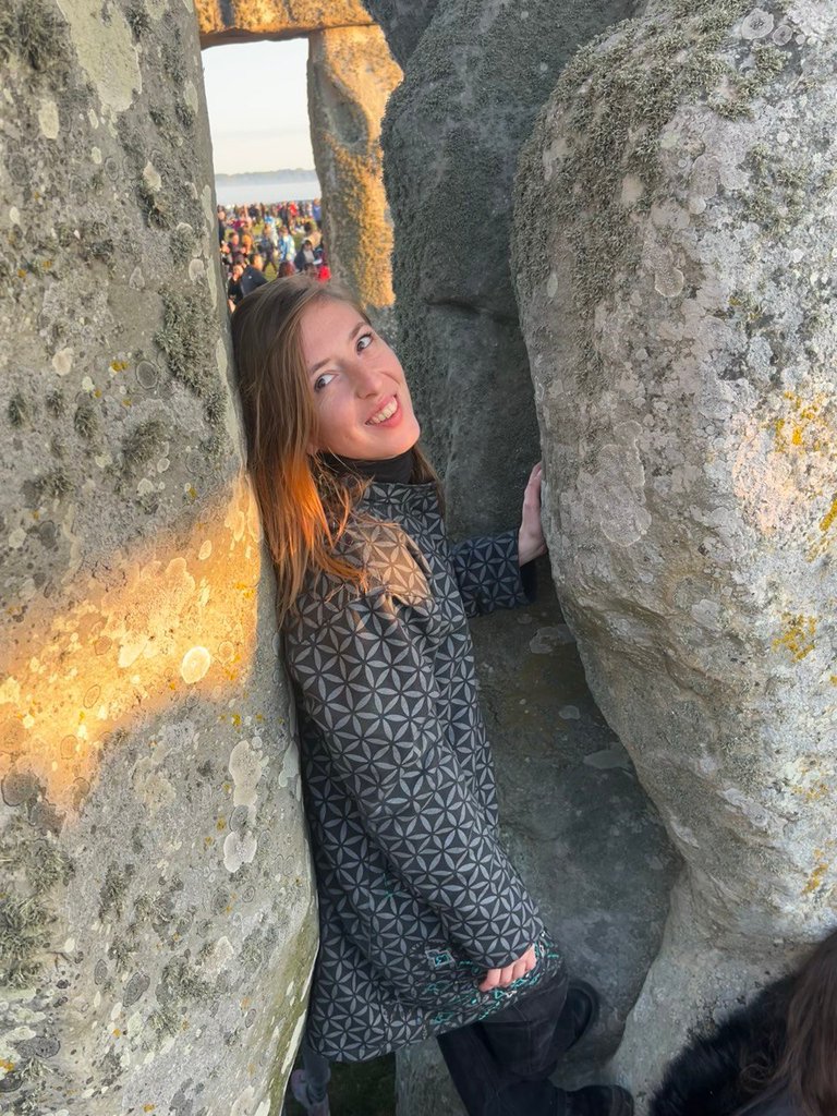 At Stonehenge during the June Solstice