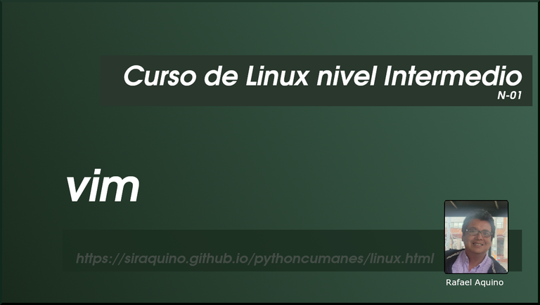 Curso de Linux nivel Intermedio. N01. Vim