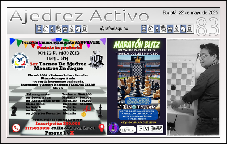 Fedodaz para todos Capítulo N15, Agenda de Torneos, Ejercicio de Mate en uno