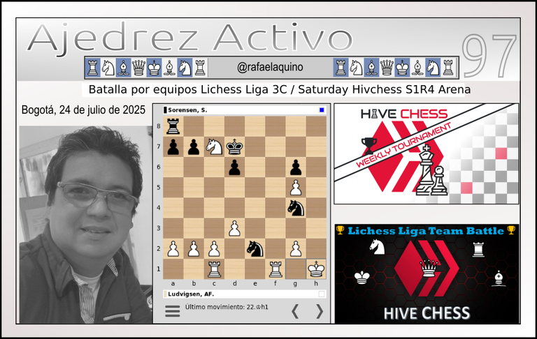 Invitación para la comunidad en español - Torneos: Batalla por equipos Lichess Liga 3C y Hivechess Season 1, Round 4