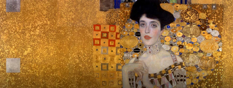 Portrett av Adele Bloch-Bauer by Gustav Klimt