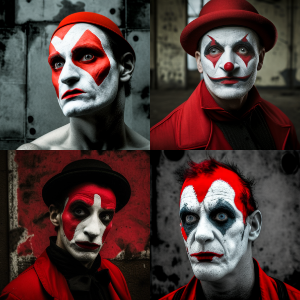 Ragaroot_Red_mime_with_graffiti_on_the_face_8b1c3f9f-36e1-48c2-927e-7edd0ef1b502.png