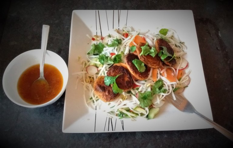 Noodle Salad and Thai Fishcakes.jpg