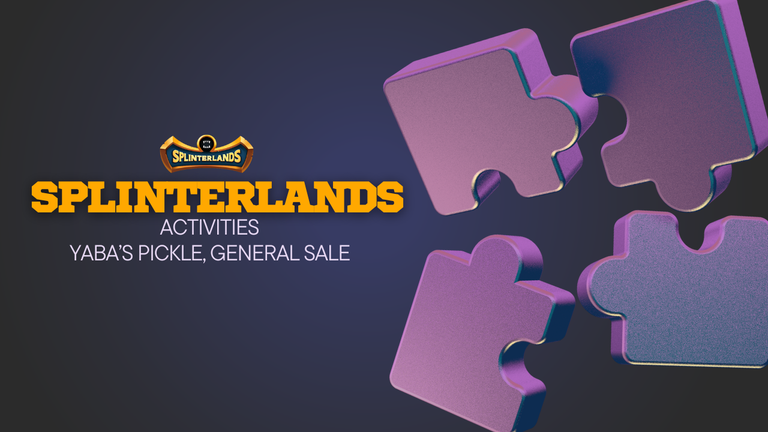 Splinterlands Activities | Pickle G.Sale