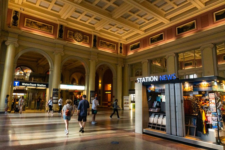 Interior of Waterfront Station