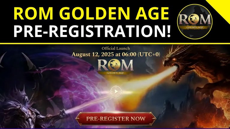 ROM Golden Age⚔️| Pre-Registration Open - Exclusive Rewards!