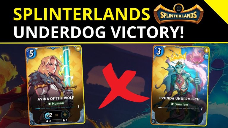 Splinterlands 🐉| Winning a Underdog Match!