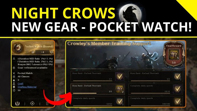 Night Crows 🌒| New Gears - Pocket Watch & Headpiece!