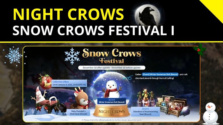 Night Crows 🌒| Snow Crows Festival Events - Week I [EN/PT]