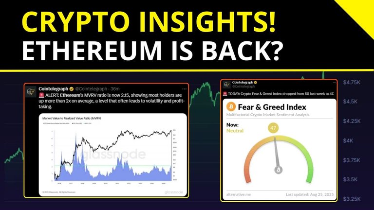 Crypto Insights 📊| Market is Cautious! Ethereum is Back?!