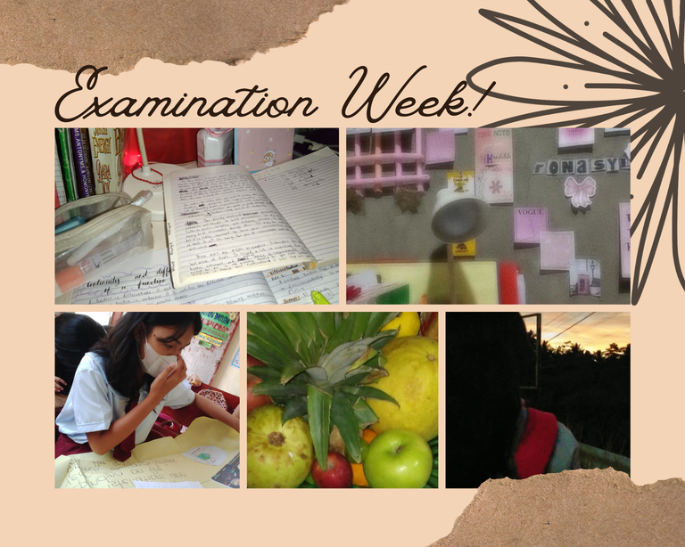 EXAMINATION WEEK; Preparing for periodical test