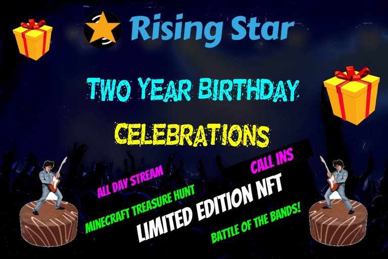 Tomorrow's Festivities To Celebrate Rising Star's SECOND BIRTHDAY!